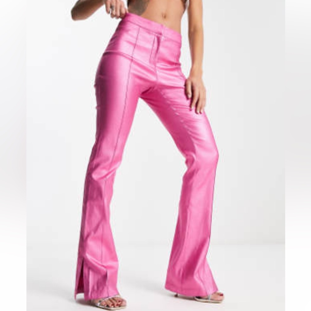 NA-KD Slit detail pants - Pink EU 38 US 8